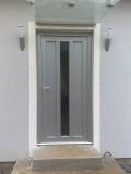Jednokřídlé dveře dělení příčkou, stříbrná Metbrush Silver